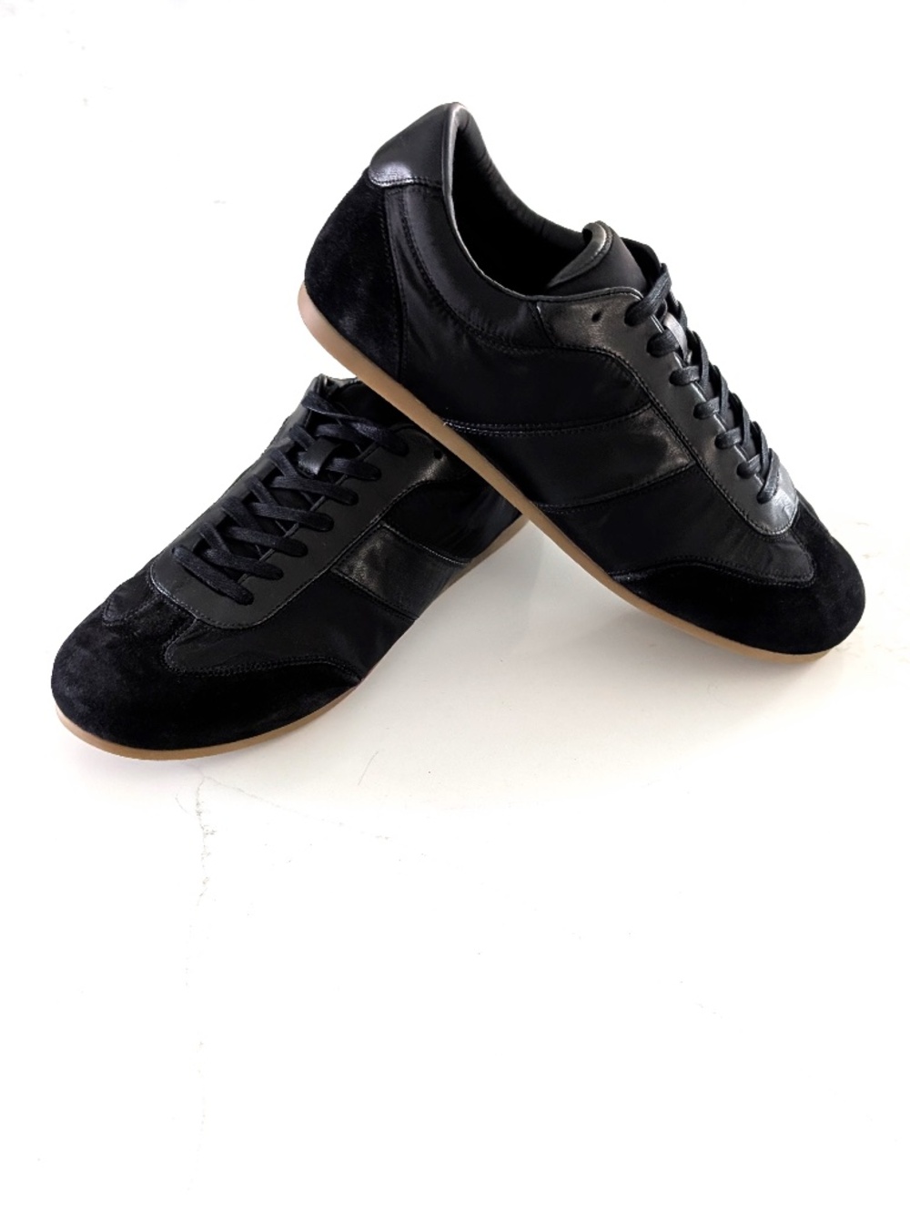 LEMAIRE Soft Runner Sneakers Black Suede Leather Nylon 42 EU US 9 NWT